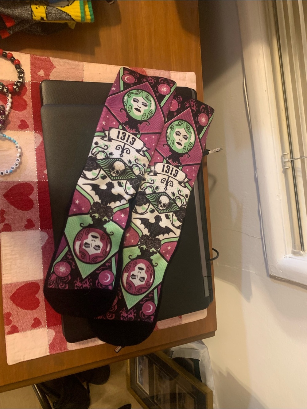 Haunted Mansion Madame Leota socks